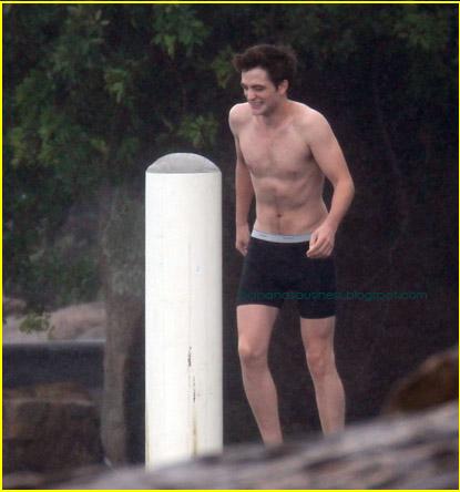 Robert Pattinson Underwear on Robert Pattinson With Underwear In Beach